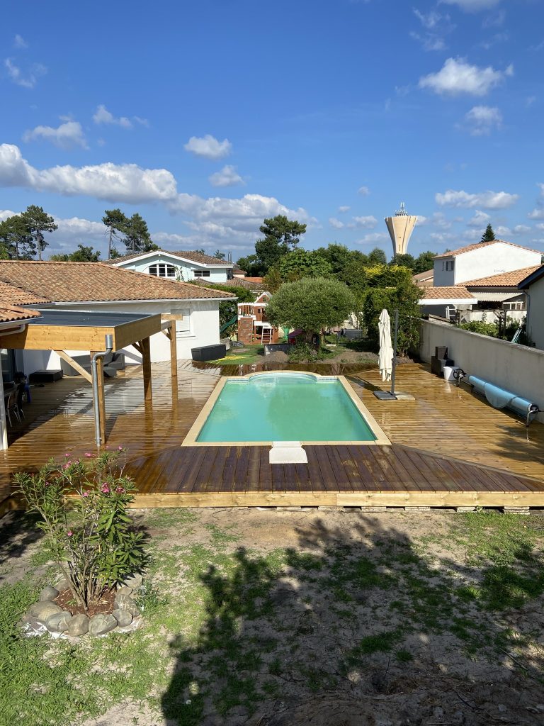 Terrasse bois — réalisation Marinelli Charpente